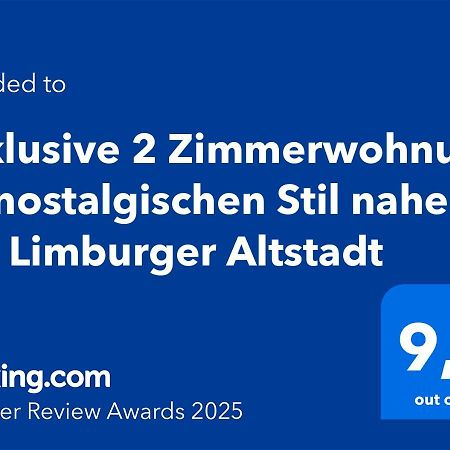 Exklusive 2 Zimmerwohnung Im Nostalgischen Stil Nahe Der Limburger Altstadt Limburg an der Lahn Exterior foto